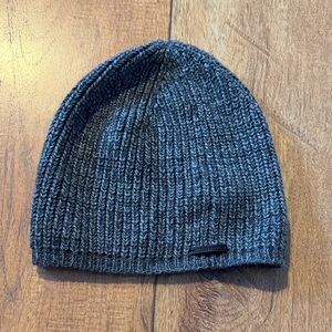 All Saints Toque Hat Wool Blend Grey Black